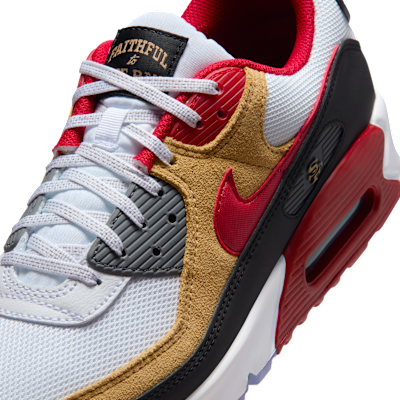San Fransisco 49ers Air Max 90 Men's Nike Shoes
