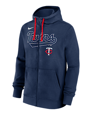 Мужское худи Minnesota Twins Knockout Script Nike MLB Full-Zip Hoodie