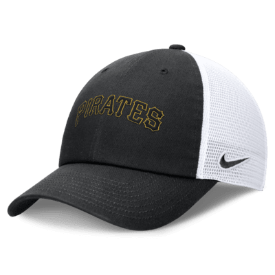 Gorra Nike de la MLB ajustable para hombre Pittsburgh Pirates Evergreen Wordmark Club