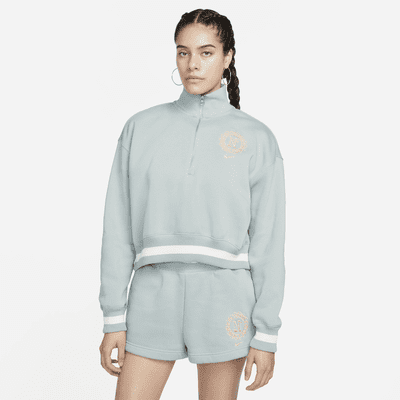 Nike Sportswear Phoenix Fleece Heritage Women's Oversized 1/2-Zip Crop Sweatshirt