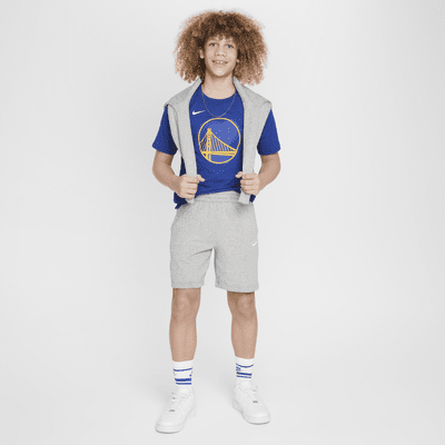 Golden State Warriors Essential Older Kids' (Boys') Nike NBA Logo T-Shirt