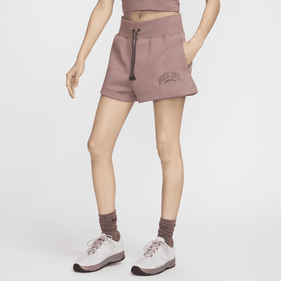 Shorts de tiro alto para mujer Nike Sportswear Phoenix Fleece