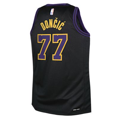 Jersey Nike de la NBA Swingman para niños talla grande Luka Dončić Los Angeles Lakers City Edition