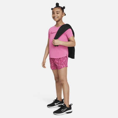 Nike One Big Kids' (Girls') Woven High-Waisted Shorts