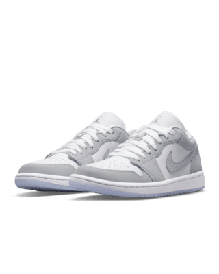 air jordan 1 low wolf grey men's