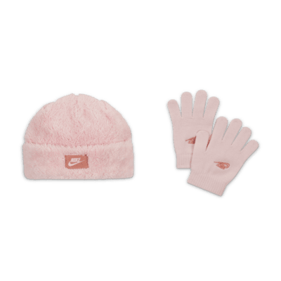 Nike Cozy Peak Beanie and Gloves Set
