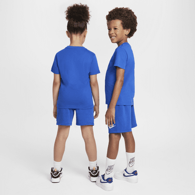 Conjunto de shorts de tejido Knit para niños talla pequeña Nike Club