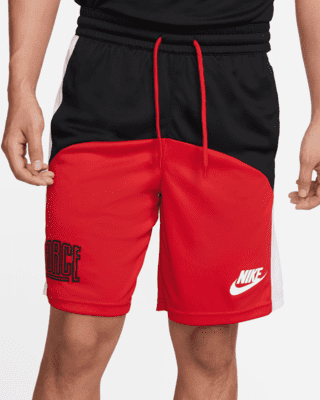 black and red nike shorts