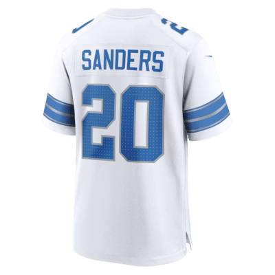 Jersey de fútbol americano Nike de la NFL Game para hombre Barry Sanders Detroit Lions