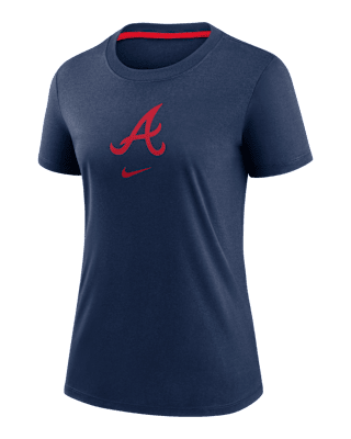 Женская футболка Atlanta Braves Authentic Collection Early Work Nike MLB