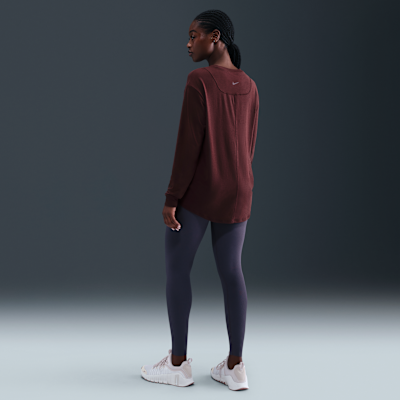 Playera de manga larga Dri-FIT para mujer Nike One Relaxed