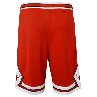 Shorts Nike Dri-FIT de la NBA Swingman para niños talla grande Chicago Bulls Icon Edition