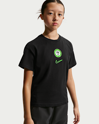 Детская футболка Nigeria Premium Goalkeeper Big Kids' Nike Soccer