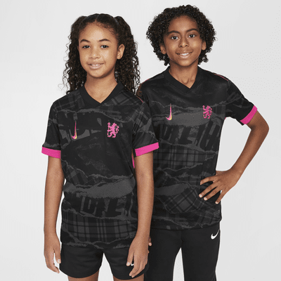 FC Chelsea 2024/25 Stadium Third Nike Replika-Fußballtrikot mit Dri-FIT-Technologie (ältere Kinder)