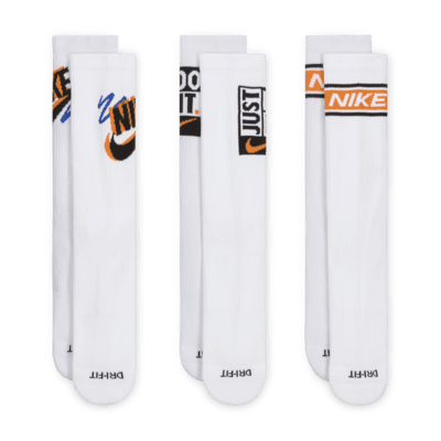 Calze Nike Everyday Plus di media lunghezza (3 paia)