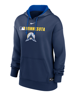 Женское худи Minnesota Twins Authentic Collection City Connect Nike Therma MLB Pullover Hoodie