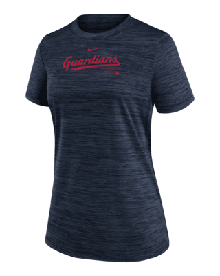 Женская футболка Cleveland Guardians Authentic Collection Practice Velocity Nike Dri-FIT MLB