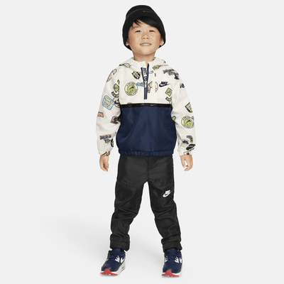 Nike Half-Zip Print Blocked Anorak Toddler Jacket