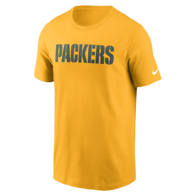 Playera Nike de la NFL para hombre Green Bay Packers Primetime Wordmark Essential