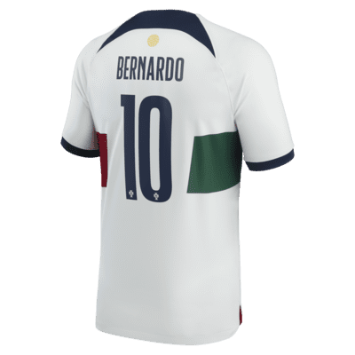 Jersey de fútbol Nike Dri-FIT de la selección nacional de Portugal visitante 2022/23 Stadium (Bernardo Silva) para hombre