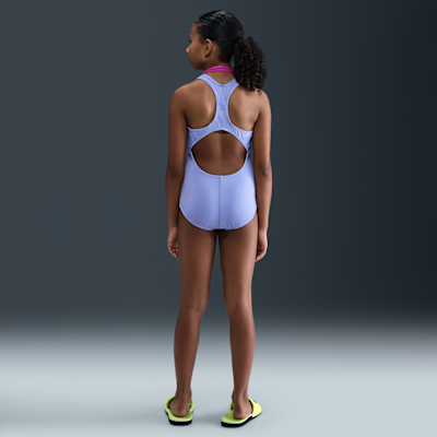 Traje de baño de una sola pieza con espalda deportiva para niña talla grande Nike Essential