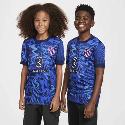 Atlético Madrid 2024/25 Stadium Third Nike Replika-Fußballtrikot mit Dri-FIT-Technologie (ältere Kinder)