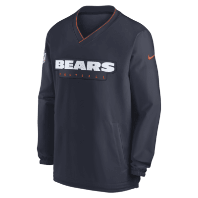 Chicago Bears Sideline Men's Nike NFL Long-Sleeve Windshirt