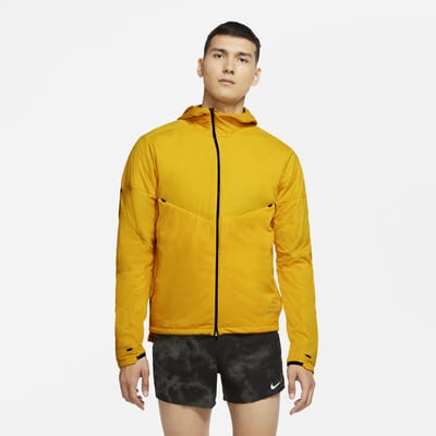 neon yellow nike running jacket