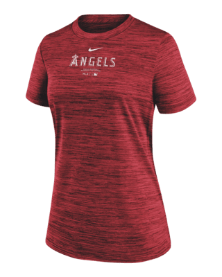 Женская футболка Los Angeles Angels Authentic Collection Practice Velocity Nike Dri-FIT MLB