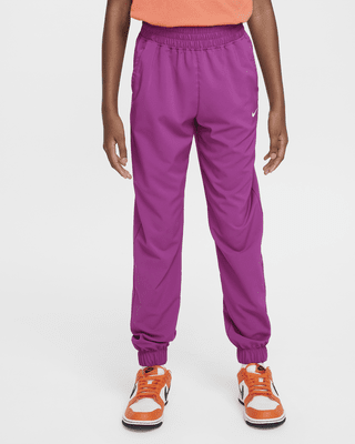 Подростковые  Nike Dri-FIT One Big Kids' (Girls') Woven Training Pants для тренировок