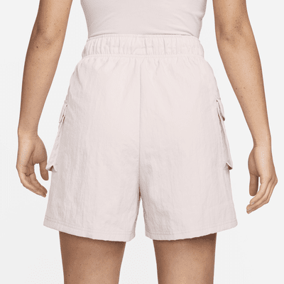 Shorts a vita alta in tessuto Nike Sportswear Essential - Donna