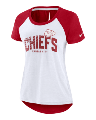 Nike Lockup Split (NFL Kansas City Chiefs) Women's Mid V-Neck T-Shirt.