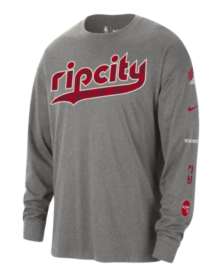 Мужская футболка Portland Trail Blazers 2023/24 City Edition Nike NBA Max90 Long-Sleeve