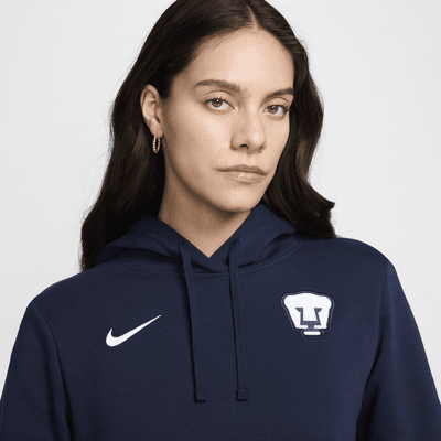 Sudadera con gorro sin cierre de fútbol Nike para mujer Club Fleece de los Pumas UNAM