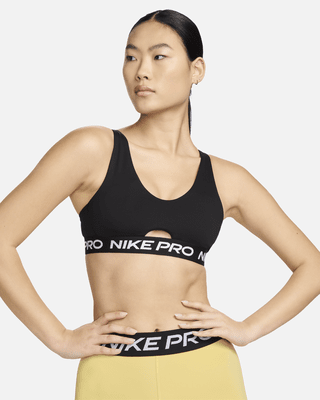 Nike Pro Indy Plunge Women's Medium-Support Padded Sports Bra. Nike UK