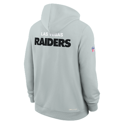 Sudadera con gorro sin cierre Nike Dri-FIT de la NFL para hombre Las Vegas Raiders Initial Home Sideline