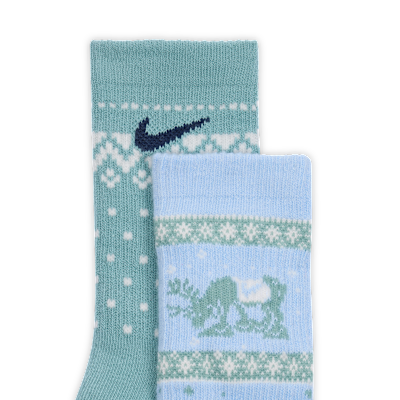 Calcetas Dri-FIT Fairisle para niños talla pequeña (2 pares) Nike