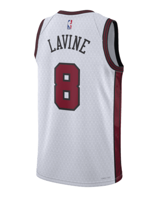 Nike Men's Chicago Bulls Zach LaVine #8 Red Dri-Fit Swingman Jersey, Medium