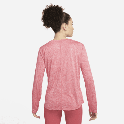 pink nike long sleeve top