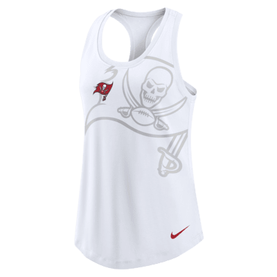 Nike Women's Tampa Bay Buccaneers Rewind Team Stacked White T