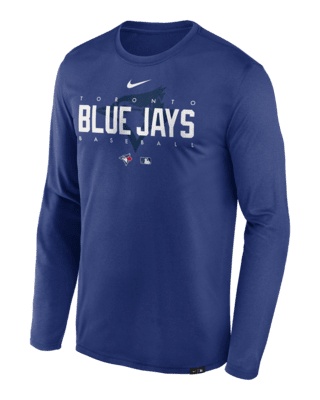 Brand New Nike Wordmark Legend Toronto Blue Jays Dri Fit Short Sleeve  TShirt - Youth Medium