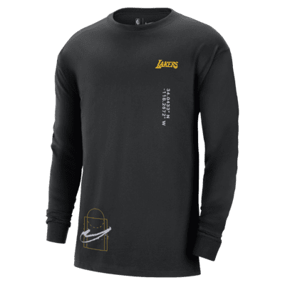 Los Angeles Lakers Courtside Max90 Men's Nike NBA Long-Sleeve T-Shirt