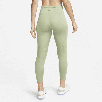 Nike Fast 7/8-Lauf-Leggings mit mittelhohem Bund und Taschen für Damen