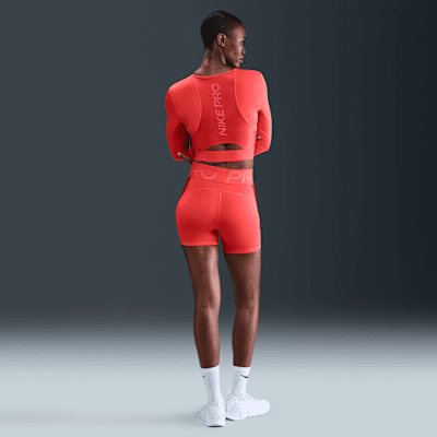 Nike Pro Women's Dri-FIT Cropped Long-Sleeve Top