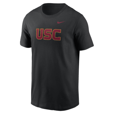 Playera universitaria Nike para hombre USC Trojans Primetime Wordmark