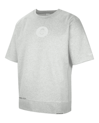 Мужские  Ohio State Standard Issue Nike Dri-FIT College Cutoff Crew-Neck Top