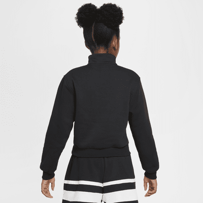 Sudadera de tejido Fleece de medio cierre para niña talla grande Nike Sportswear Club