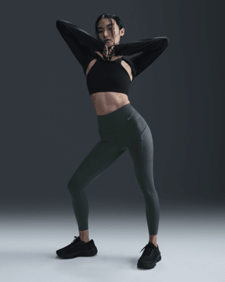 Женские тайтсы Nike Go Firm-Support High-Waisted 7/8 Leggings with Pockets