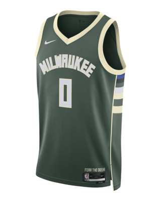 Мужские джерси Damian Lillard Milwaukee Bucks Icon Edition 2022/23 Nike Dri-FIT NBA Swingman Jersey