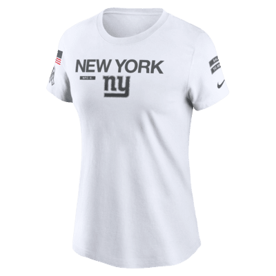 Playera Nike de la NFL para mujer New York Giants Salute to Service Legend